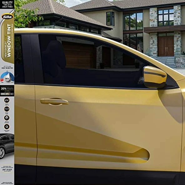 Gila® Heat Shield Plus™%20 Vlt Otomotiv Pencere Tonu Kendin Yap Ekstra Isı Parlama 2Ft X 6.5Ft (24" X 78") ürün görseli 1