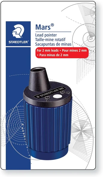 Staedtler 502 Bk A6 Mars Döner Mekanizmalı Uç Açma Aparatı Kutusu, 2 Mm Uçlar Için, 502Bka6 ürün görseli 1