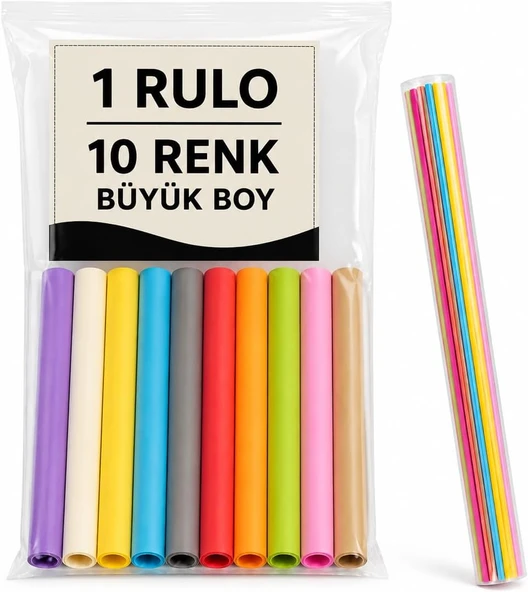 50X70 Cm Fon Kartonu 10Nanlu 10 Renk 1 Rulo Fon Kartonu, Nistabolje ürün görseli 1