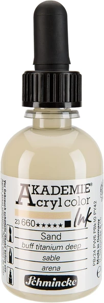 Schmincke Akademie Akrilik Mürekkep 50 Ml 660 Buff Titanium Deep ürün görseli 1