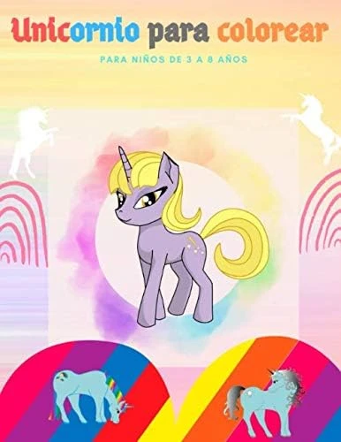 Unicornio Colorear Niños De 3 A 8 Años ürün görseli 1