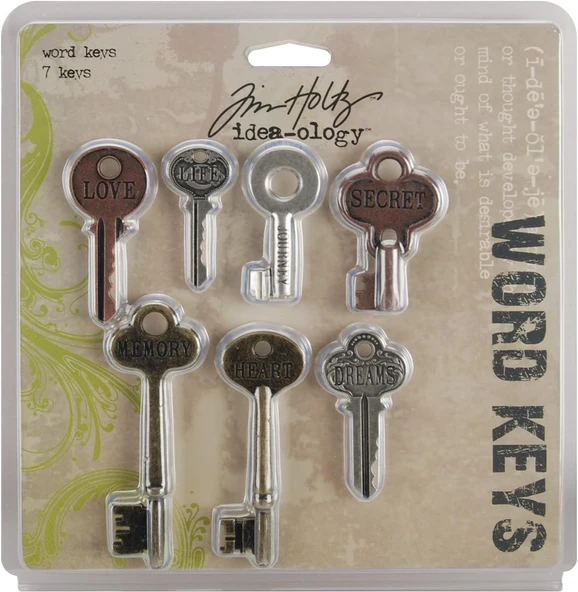 Idea-Ology Metal Word Keys 1.5 " To 3 7/Pkg ürün görseli 1