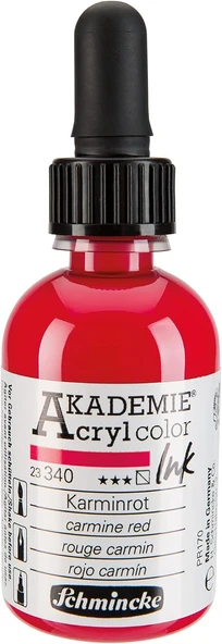 Schmincke Akademie Akrilik Mürekkep 50 Ml 340 Carmine Red ürün görseli 1