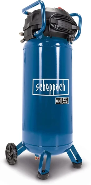 Scheppach Hc51V Kompresör (97 Db, 50 L, 10 Bar, Emme Gücü 220 L/Dak, Basınç Düşürücü, Yağsız, 1500 Watt) ürün görseli 1