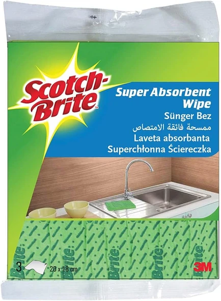 Scotch-Brite Sünger Bez 3 Adet ürün görseli 1