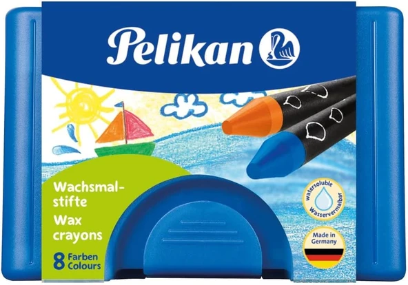 Pelikan 722959 – Wachsmaler Yuvarlak 666/8 Wasservermalbar, Suda Çözülür, Plastik ürün görseli 1