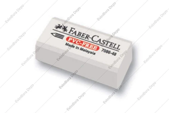 Faber-Castell Silgi Beyaz 7086-48 5130188648000 48 Li (1 Paket 48 Adet) ürün görseli 1