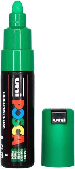 Uni-Ball Posca Paint Marker, Pc-7M Broad Bullet, Green ürün görseli 1