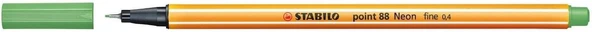 Stabilo Fineliner Point 88, Çizgi Kalınlığı: 0,4 Mm, Neon Yeşil Ve=3 ürün görseli 1