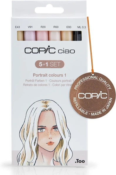 Copic Ciao 5+1 Set - Portrait Colors 1 ürün görseli 1