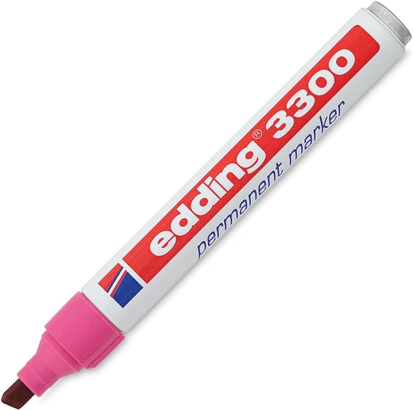 Edding 3300 Kalıcı Markör - Pembe - 1 Kalem - Ucu 1-5 Mm - Hızlı Kuruyan Kalıcı Markör - Suya Dayanıklı, Silmeye Dayanıklı - Karton, Plastik, Ahşap, Metal Için - Marker Kalem ürün görseli 1