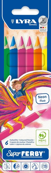 Lyra Ferby® - Neon, Askılı Paket 6'Lı Kalem Seti ürün görseli 1