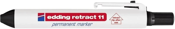 Edding Retract 11 Permanent Markör - Siyah - 1 Kalem - Yuvarluk Uç 1.5-3 Mm ürün görseli 1