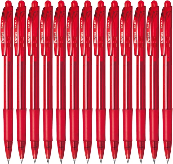 Pentel 0.7 Mm Tükenmez Kalem - Ekonomik Kirmizi ürün görseli 1