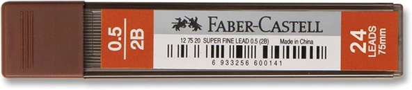 Faber-Castell Faber Castell Fine Min Mekanik Kurşun Kalem Ucu 0.5 Mm 2B 12`Li Kutu ürün görseli 1