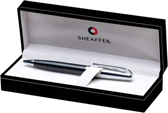 Sheaffer 9331-2 500 Tükenmez Kalem Krom Parlak Siyah ürün görseli 1