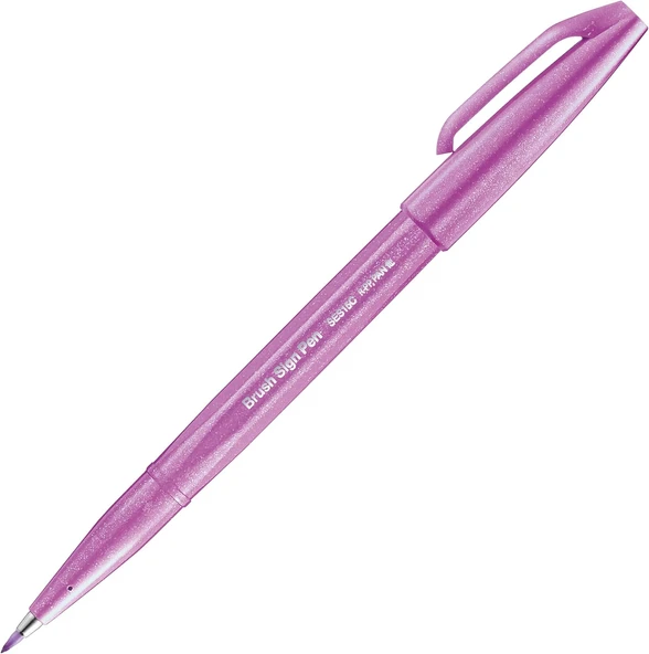 Pentel Ses15C-P2X Brush Sing Pen Fırça Uçlu Kalem - Pembe ürün görseli 1