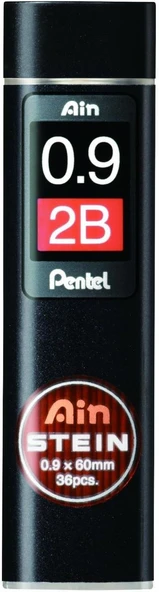 Pentel Mekanik Kurşun Kalem Ucu, 36 Adet, 0.9 Mm, 2B ürün görseli 1