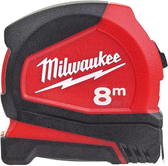 Milwaukee T4932459594 Ağır Hizmet Tipi Kompakt Şerit Metre 8M ürün görseli 1