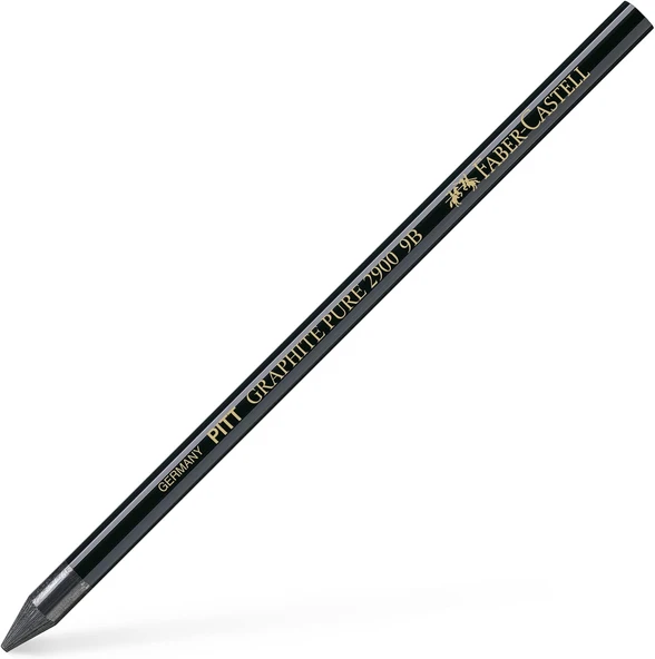 Faber-Castell Pitt Monochrome Grafit Kurşun Kalem, 9B, Yumuşak Doku, Geniş Alan Gölgelendirme, Açılabilir Yapı, Profesyonel Çizim İçin Uygun ürün görseli 1