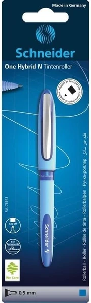 Schneider Alıcının Dönerbaşlı Kalem One Hybrid C 05, Konusspitze 0,5 Mm, Mavi, 1Er Kartı Üzerinde ürün görseli 1