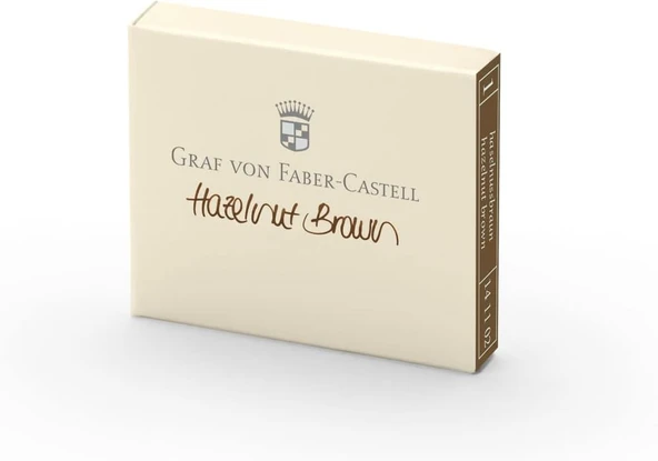 Graf Von Faber-Castell Dolma Kalem Kartuşu 6'Lı Kahve ürün görseli 1