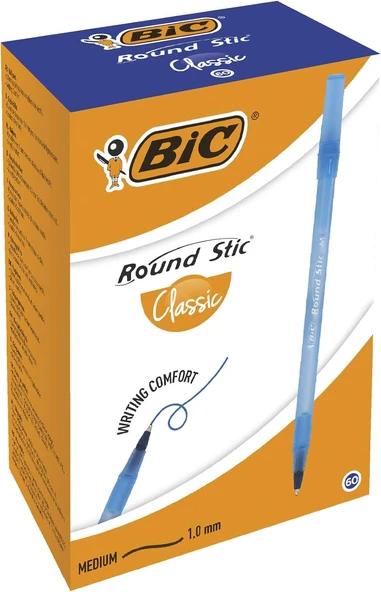 Round Stic Tükenmez Kalem 60'Lı Kutu ürün görseli 1