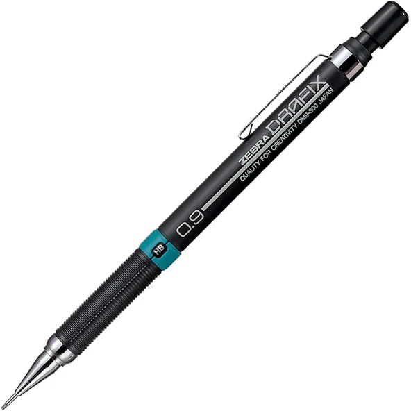 Zebra Drafix Mekanik Kurşun Kalem, 0.9 Mm, Si̇Yah/Yeşil ürün görseli 1