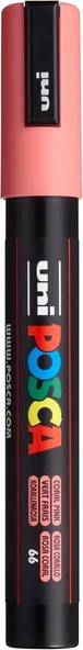 Posca Mp198028000 5 M Mitsubishi Uni Marker - Mercan Pembe ürün görseli 1