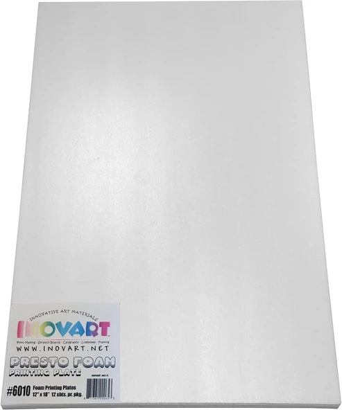 Inovart Presto Köpük Baskı Plakaları, 12"X18", 12 Yaprak ürün görseli 1