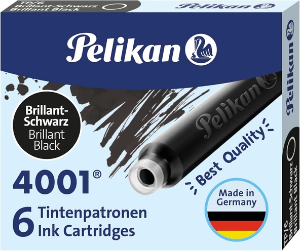 Pelikan Kartuş Tp6X Dolmakalem Kartuşu, Siyah ürün görseli 1