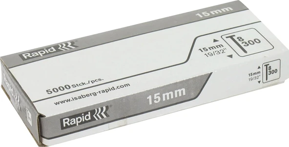 Uç, N ° 8 Rapid Agraf, Yükseklik 15 Mm – 5000 Uçlar ürün görseli 1