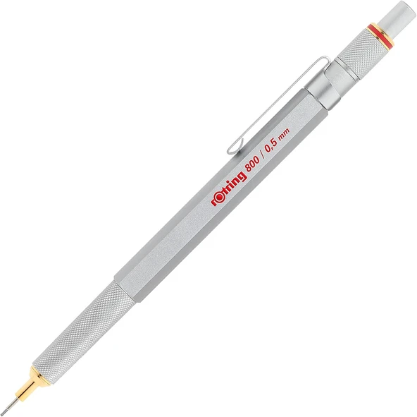Rotring 800 Mekanik Kurşun Kalem 1904449 Krom,0.5 Mm ürün görseli 1