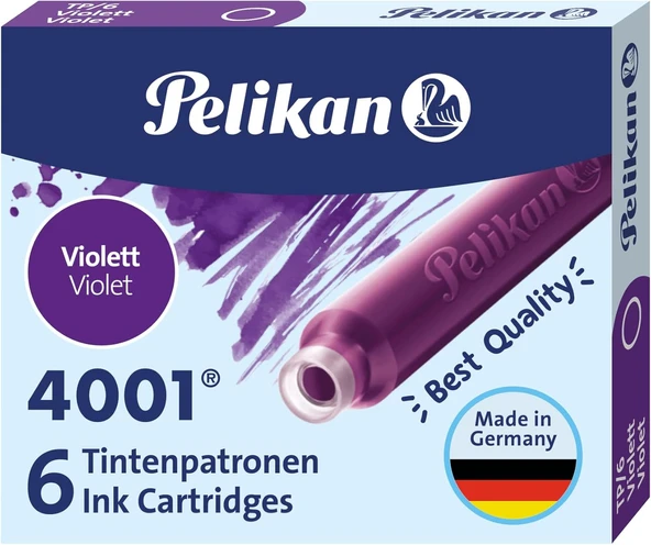Pelikan Kartuş Tp6X Dolma Kalem Kartuşu Mor ürün görseli 1