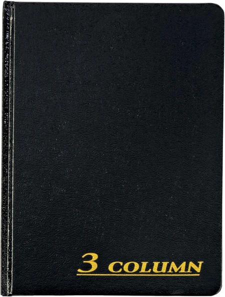 Adams Hesap Defteri, 17,78 X 23,50 Cm, Siyah, 3 Sütun, 80 Sayfa (Arb8003M) ürün görseli 1
