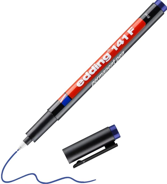 Edding 141 F Permanent Kalem - Asetat Kalemi - - 1 Kalem - 0,6 Mm Yuvarlak Uç ürün görseli 1