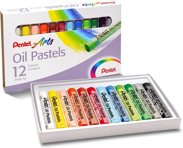 Pentel Arts 12Li Yağlı Pastel Boya ürün görseli 1