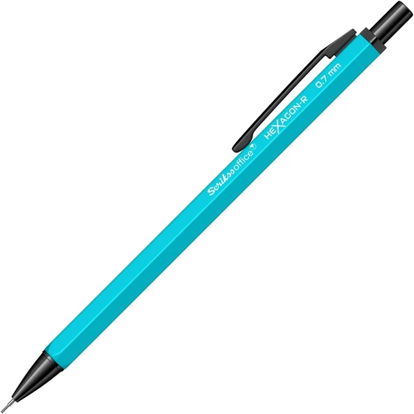 Scrikss Office Hexagonr Mekanik Kurşun Kalem Turkuaz 0.7 Mm ürün görseli 1