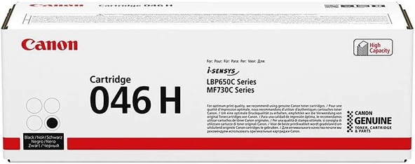 Toner 046H Siyah (Yakl. 6.300 Sayfa) - I-Sensys Lbp653Cdw, I-Sensys Lbp654Cx, I-Sensys Mf732Cdw, I-Sensys Mf734Cdw, I-Sensys Mf735Cx Için Uygun ürün görseli 1