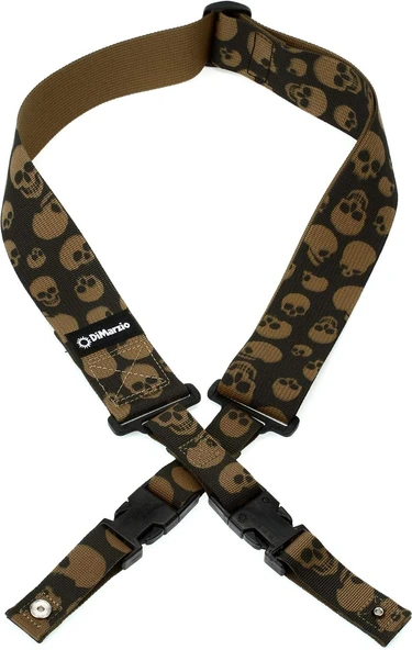 Dimarzio Dd2200Mgsk Cliplock Camo Skulls Gitar Askısı ürün görseli 1