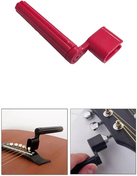W11-Rd Gitar Tel Sarıcı Gitar Burgu Çevirici (Kırmızı) ürün görseli 1