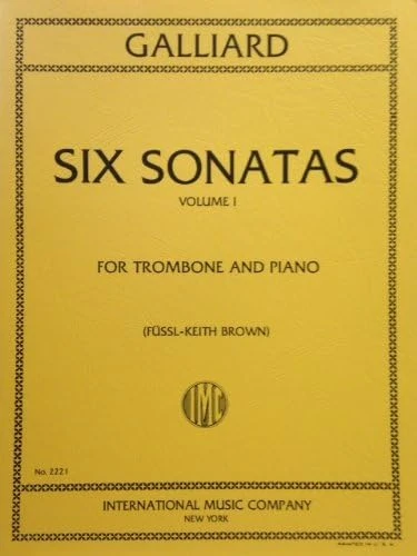 Galliard: Six Sonatas, Vol. 1, For Trombone And Piano ürün görseli 1