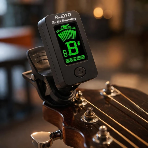 Joyo Dijital Klips Akort Cihazı, Kromatik Tuner, Gitar, Ukulele, Keman Saz Bağlama Için, Yüksek Kalite ürün görseli 1