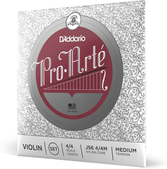 D'Addario J56-4/4M Arte Violinen Saitensatz Perlon, Aluminium, 4/4 Medium ürün görseli 1