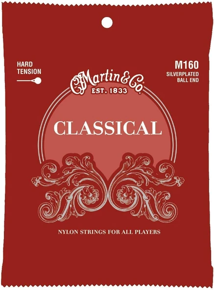 Martin M160 Klasik Silverplated Sert Gerginlik Bilyalı Uç ürün görseli 1