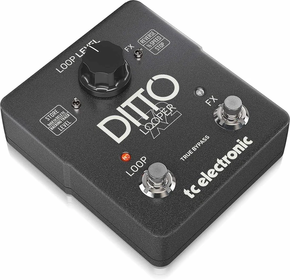Tc Electronic Ditto X2 Looper Sezgisel Loop Pedal, Özel Durdurma Düğmesi Döngü Efektleri Ile ürün görseli 1
