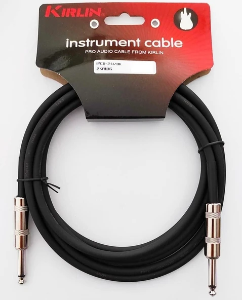 Kirlin Ipcv-241 6 Metre Siyah Enstrüman Gitar Kablosu ürün görseli 1