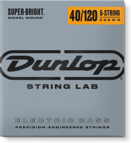 Jim Dunlop Dbsbn40120 Nickel 5 Telli Bas Gitar Seti (40-120) ürün görseli 1