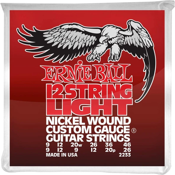 Ernie Ball Nikel Sargı 12 Tel (09-46/11-52)09-46 Light ürün görseli 1