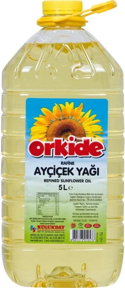 Orkide Ayçiçek Yağı 5Lt Pet Şişe ürün görseli 1